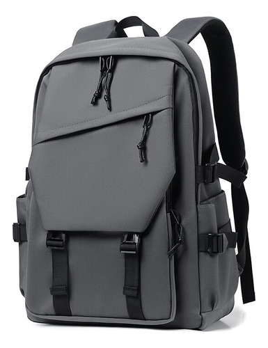 Mochila Escolar Kikigoal LXL-9002BB-BK color Gris Oscuro