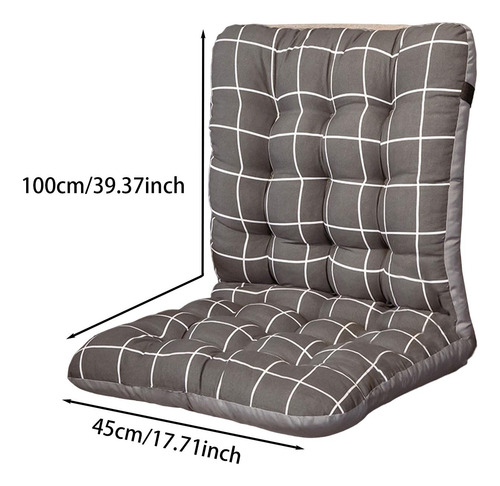 Cojín Para Silla Mecedora Con Respaldo, Cojín