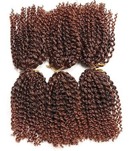 6 Paq Marlybob Crochet Hair Afro Kinky Curly Hair Crochet Cr