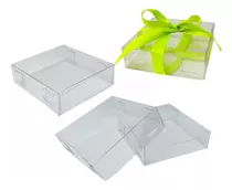 Comprar 25 Caja Transparente 12x12x3 Cm Mod 1466 Todo Transparente 