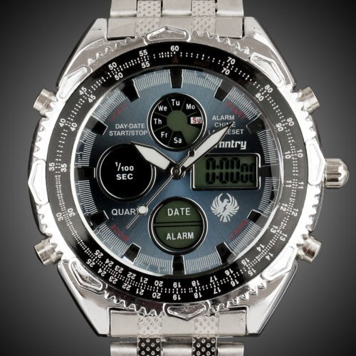 Infantería Para Hombre Led Digital Reloj De Pulsera De Cuarz