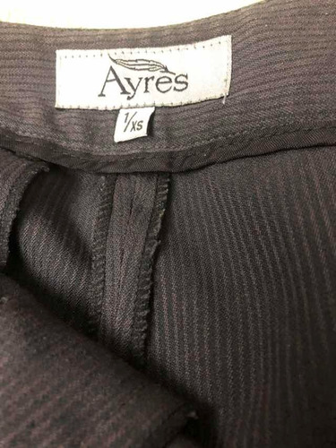 Pantalón Mujer Ayres Talle 1 X S Poliester Viscosa Perfecto!