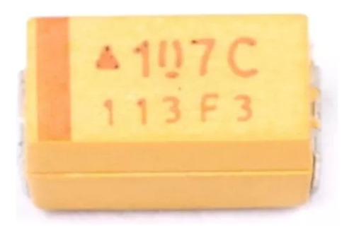 Pack X 5 Capacitor Tantalio 107c 100uf 16v Smd D7343 