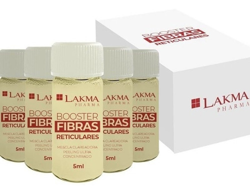 Kit Booster Fibras Reticulares Clareamento 5x5ml Lakma