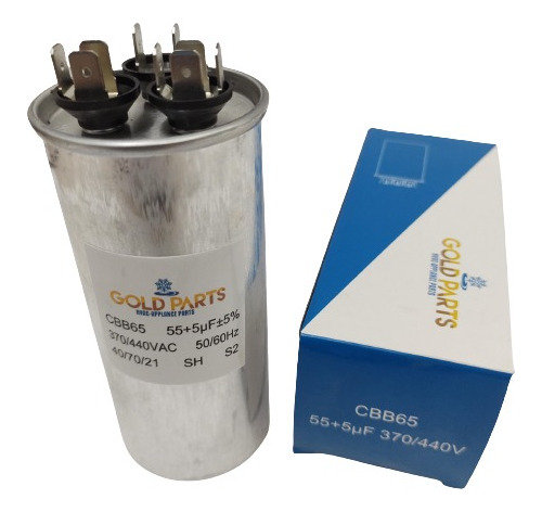 Capacitor De Trabajo 55+5 Mfd 370/440vac 50/60hz