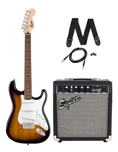 Guitarra Fender Squier Stratocaster Frontman 10g Sunburst