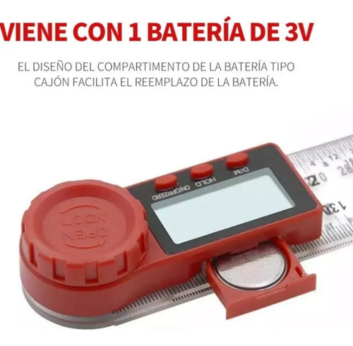 Regla Digital De Ángulo Lcd Goniómetro Electrónico 0=200mm