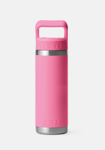 Yeti Rambler Botella De 18 Onzas, Aislada Al Vacío, De Ace. Color Rosa chicle