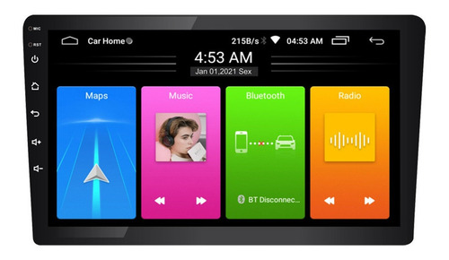 Imagem 2 de 6 de Central Multimídia 9 Pol Android 10.1 Roadstar Rs-904br Plus