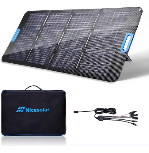 Nicesolar 100w Panel Solar Portatil Bifacial De 100 Vatios C