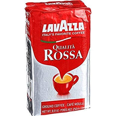Lavazza Qualita Rossa Café Molido - Espresso, 8,8 Onza - 6 P