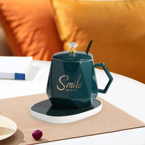 Set De Calentador De Café Y Taza Para Té Con Leche Smart Con