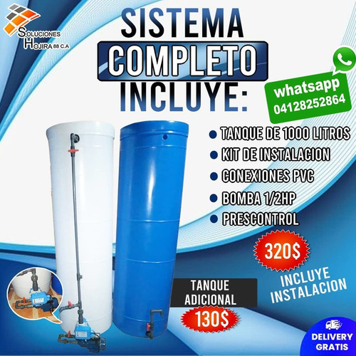 Tanque De Agua Cilindrico Instalado