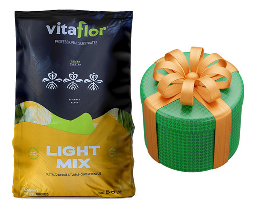 Sustrato Premium Vitaflor Lightmix 50lts Con Regalo Sorpresa