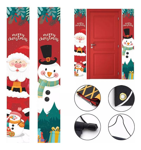 Banner De Navidad Papá Noel Decoración De Navidad