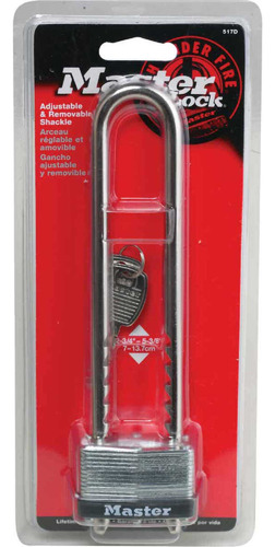 Candado Arco Largo Master Lock  Importado Usa Acero 7 A 14cm