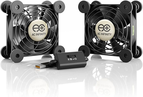 Sistema De Ventilación Ac Infinity 80mm, 2 Unidades