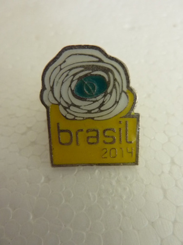 Pin Distintivo De Metal Del Mundial De Brasil 2014