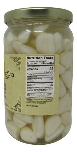 Ajo En Escabeche Resellable Sin Gluten 473 Ml