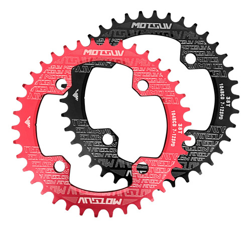 Encadenador De Bicicleta De 104 Mm Bcd De 4 Pernos Para 7-11