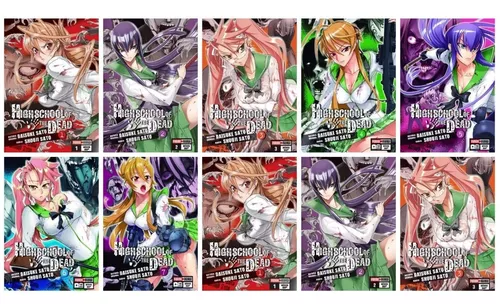 Manga High School Of The Dead Completo Lacrado Vol 1 A 7 - Escorrega o Preço