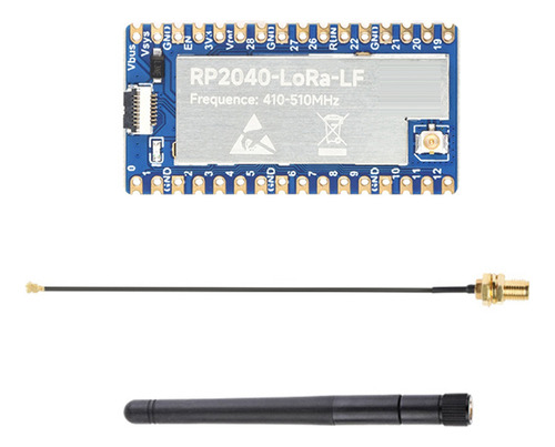 Placa De Desarrollo Rp2040-lora Lf+antena Sx1262 410-510mhz