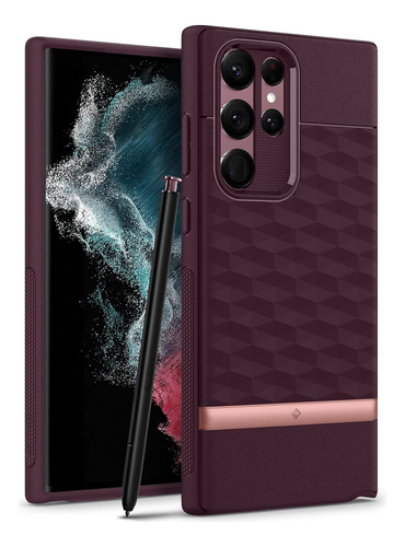 Funda Caseology Parallax Para Galaxy S22 Ultra - Burgundy