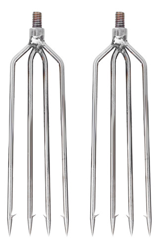 2 Piezas De Acero Inoxidable Con 4 Puntas Para Arpón, Gancho
