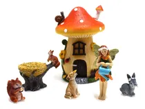 Comprar 2025 6 Piezas De Adornos De Resina For Jardines De Hadas En