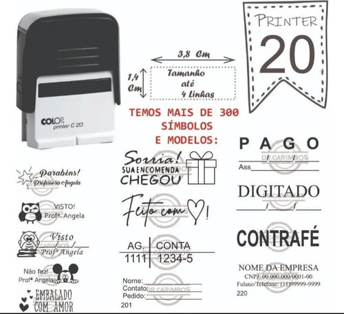 Imagem 3 de 5 de Carimbo Automático - Personalize O Seu -produção Imediata!
