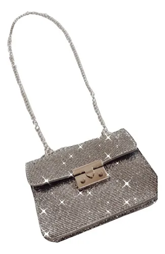 Cartera Mini Bag Strass Brillos Noche Fiesta Mujer