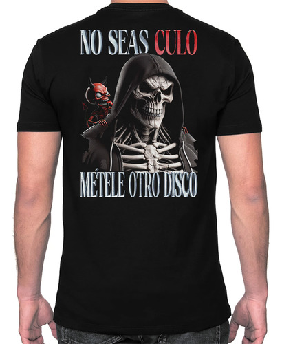 Playera Calacas Chidas Para Gym - Métele Otro Disco