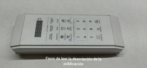 Panel Completo Para Horno De Microondas Midea Mmdp07s2c (Usado)