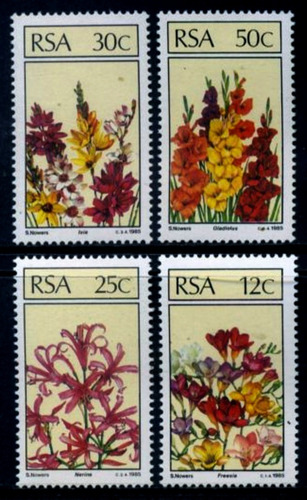 Flores - Sudáfrica 1985 - Serie Mint