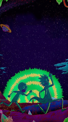 Poster Lona Vinilica Uv - Rick And Morty