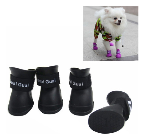 Preciosos Zapatos Negros Para Perros