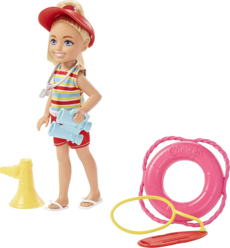 Barbie Juguetes, Chelsea Doll And Accessories Lifeguard Set.