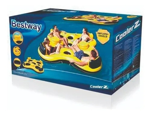 Sillon Inflable Bestway Isla Rapid Rider Pileta 4 Personas