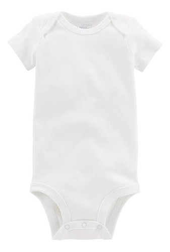 Bodys Carters Manga Corta Blancos De Bebe Por Unidad