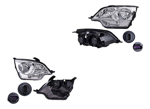 Jgo Faros Delanteros Chevrolet Captiva Sport 08-15 Depo