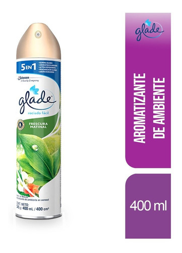 Glade Aromatizante 345g/ 400ml Frescura Matinal