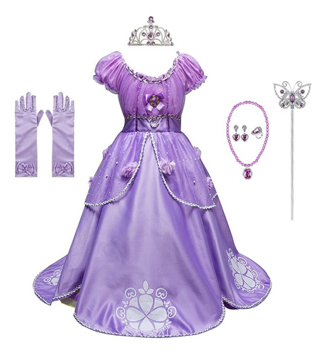 Hihcbf Girls Rapunzel Princesa Sofía Disfraz Cumpleaños Navi