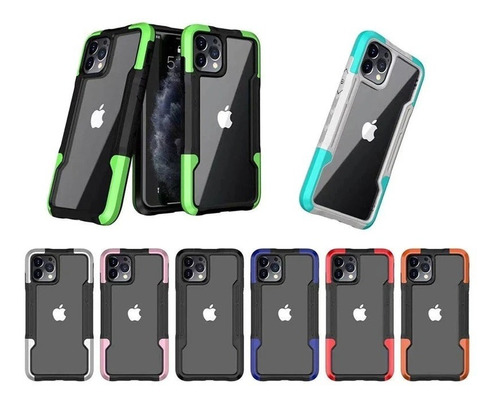 Funda Anti Golpes Shockproof Transparente Para iPhone 6 A 13