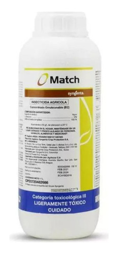 Match Lufenuron Insecticida De Contacto E Ingestión 1l