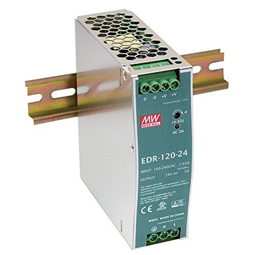 Mean Well Edr 120 12 Single Output Din Rail Power Supply