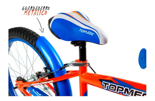 Imagen 3 de 7 de Bicicleta Cross Bmx Rodado 12 Varon Topmega Con Rueditas