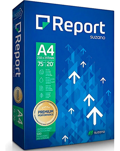Papel Sulfite A4 Report Premium Resma 500 Folhas