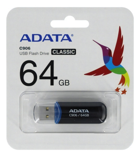 Memoria Adata Usb Flash C906 Classic 64 Gb 2.0 Ac906-64g-rbk