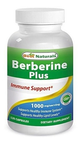 Berberina 1000 Mg Best Naturals 120 Cápsulas Contienen