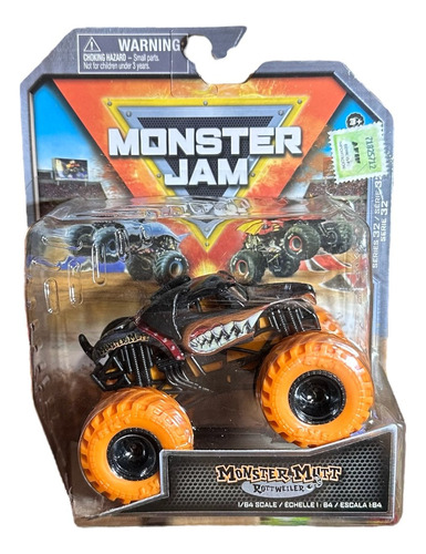 Monster Jam Monster Mutt Camion Monster Truck Escala 1:64